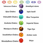 7 Chakra Tree Of Life OM Charm Bracelet