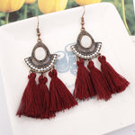 Tassel Earrings  Women Long Fringe Drop Earrings