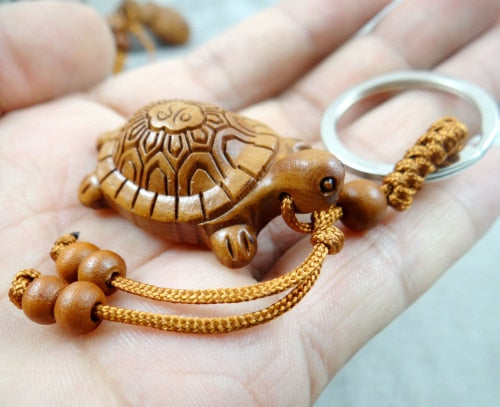 Engraving Lifelike tortoise Keyring
