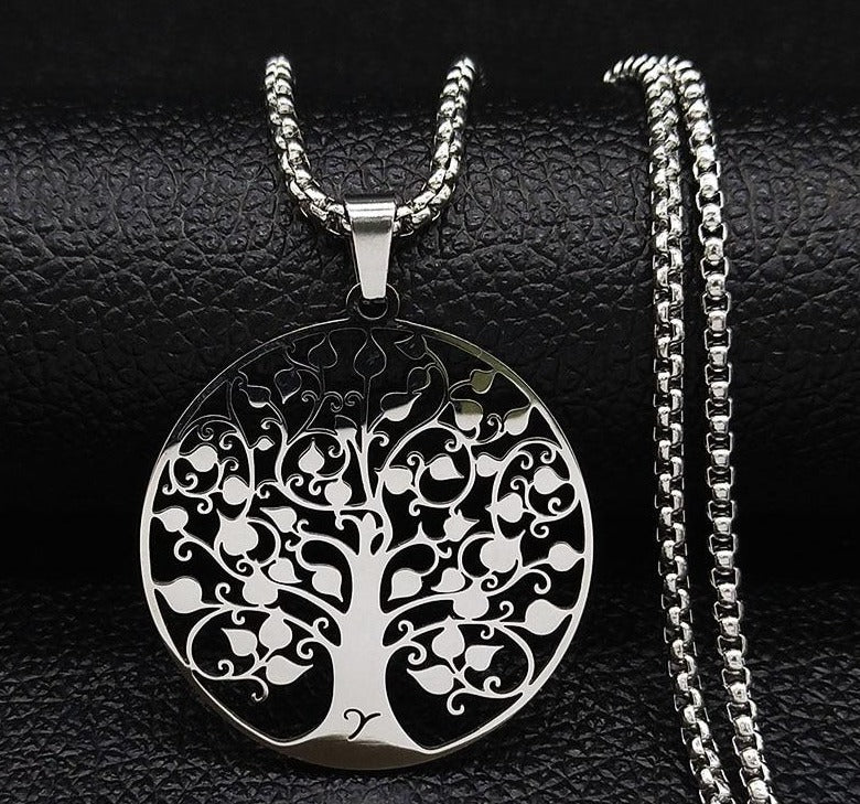 Tree of Life Stainless Steel Necklace