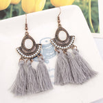 Tassel Earrings  Women Long Fringe Drop Earrings