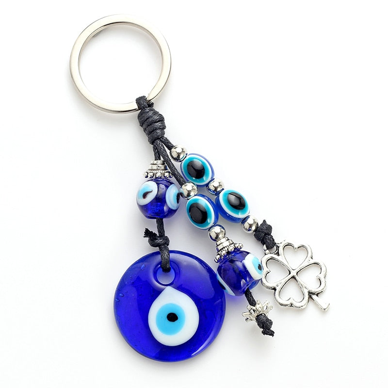 Eye Leaf Charms Keychain