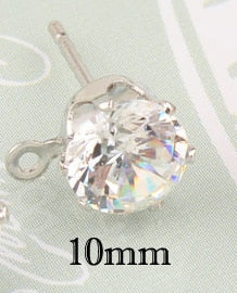 Zircon Crystal Ear Stud