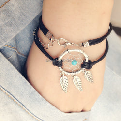 Dream catcher double wrap bracelets For Men Women