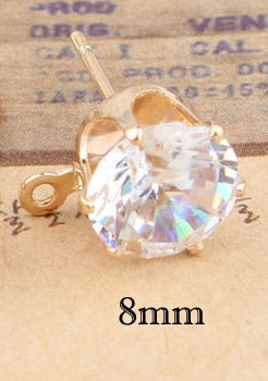Zircon Crystal Ear Stud