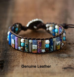 Single Leather Wrap Women Bracelet