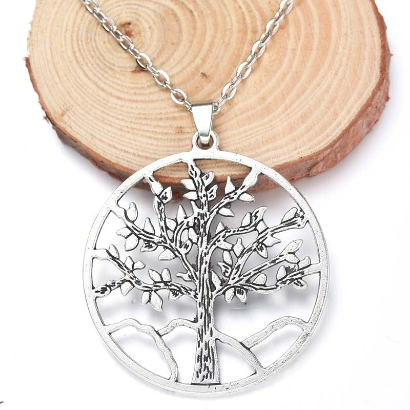 Fine Alloy Tree of Life Pendant Necklace