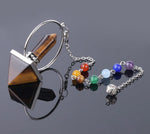 Reiki Healing 7 Chakra Dowsing Natural Stone 