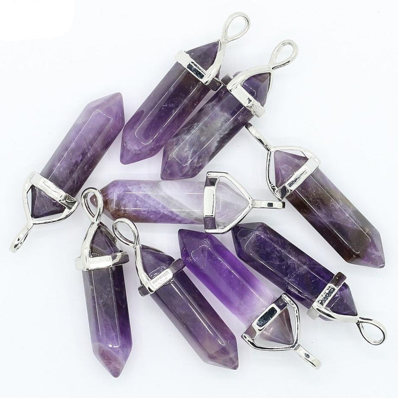 Raw Crystal Pendant Natural Stone Women Necklaces