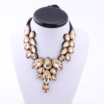 Water Drop Big Gem Bib Necklaces