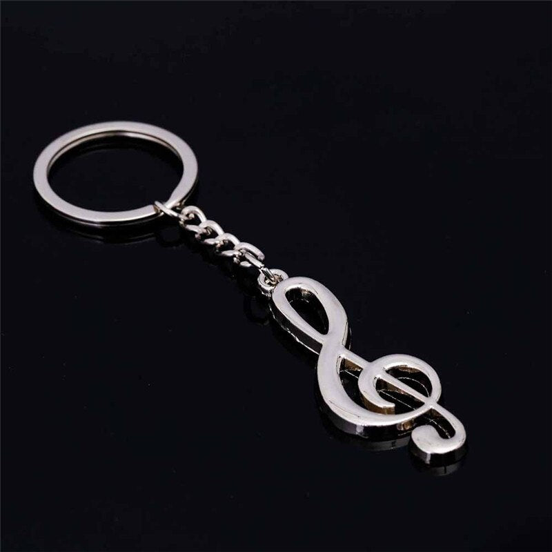 Classic Musical Note Styling Keychain Alloy Keyring