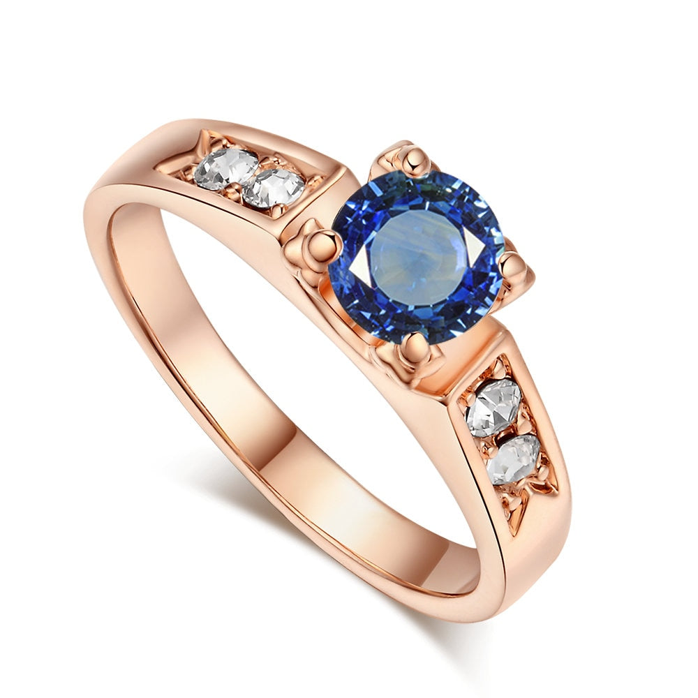 Zircon Cubic Zirconia 4 Claw Wedding Finger Ring