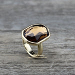 Irregular Crystal Finger Ring