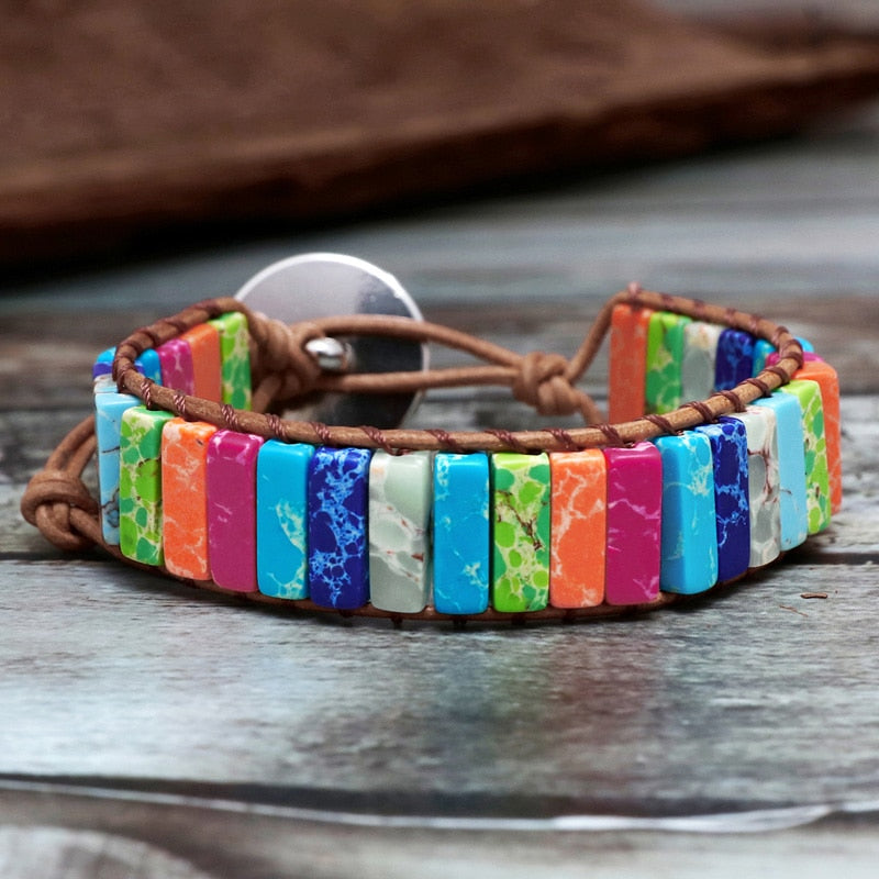 Chakra Handmade Multi-Color Natural Stone