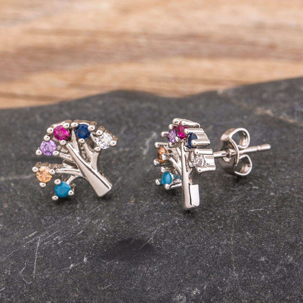 Tree of Life Stud Earrings for Women