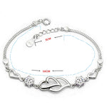 925 sterling silver new heart to heart bracelet