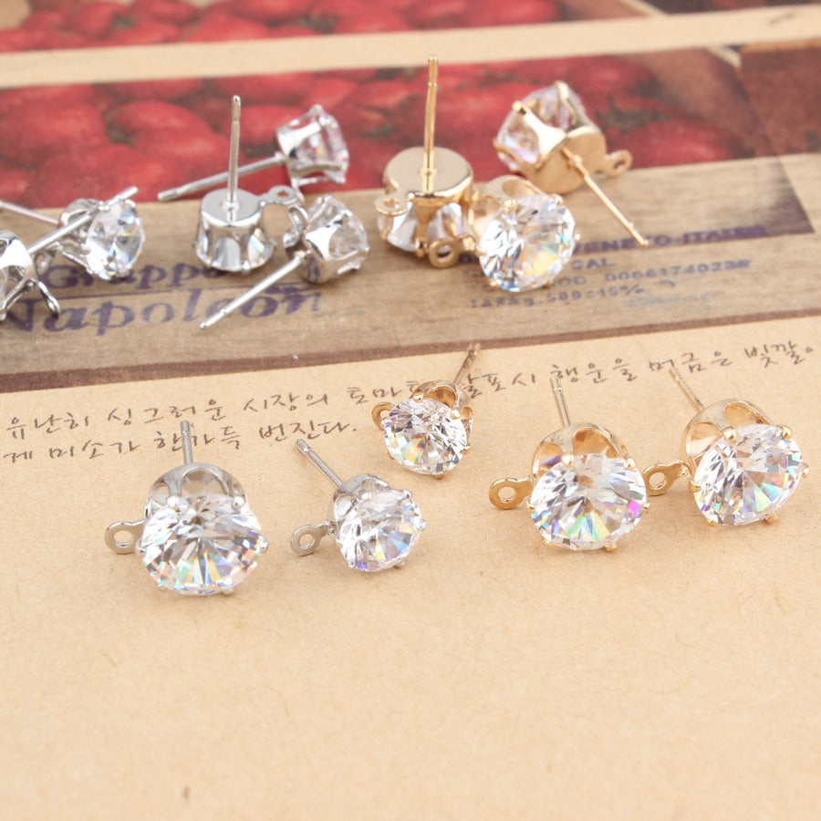 Zircon Crystal Ear Stud