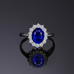 Princess Diana 925 Sterling Silver Engagement Ring