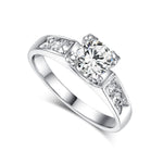Zircon Cubic Zirconia 4 Claw Wedding Finger Ring