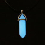 Luminous Stone Fluorescent Hexagonal Column Necklace