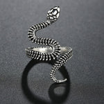 Double Head Snake Adjustable Rings