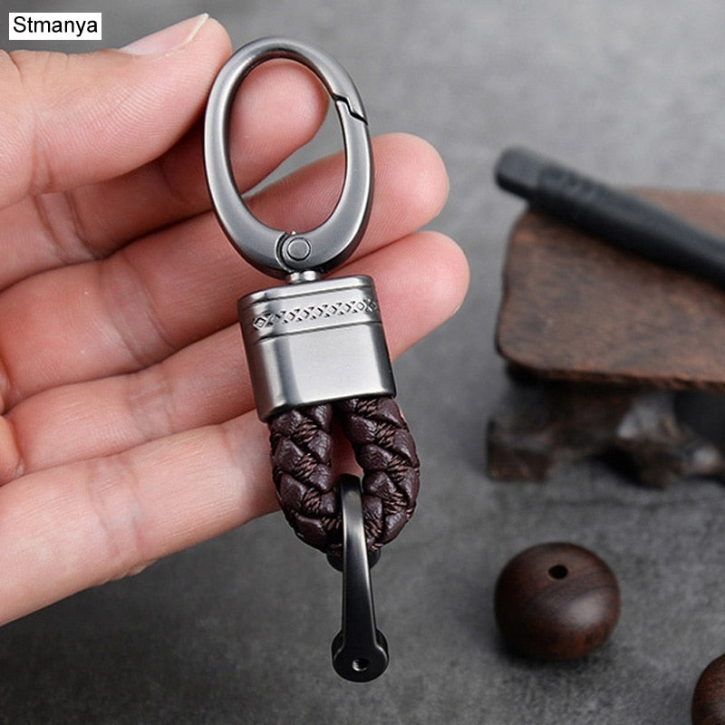 hand-woven leather Car Key Ring
