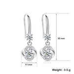 Crystal Zircon Stone Earrings