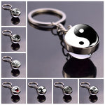 Glass Ball Pendant Keychains