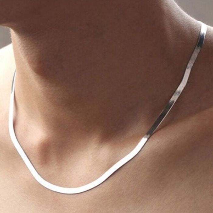 925 Sterling Silver 4MM chain Necklace
