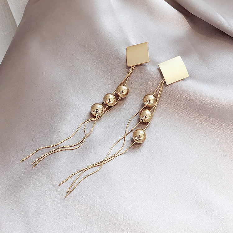 Crystal Bow Drop Earrings