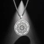 Vintage Buddhism Mandala Yoga Pendant OM Necklace