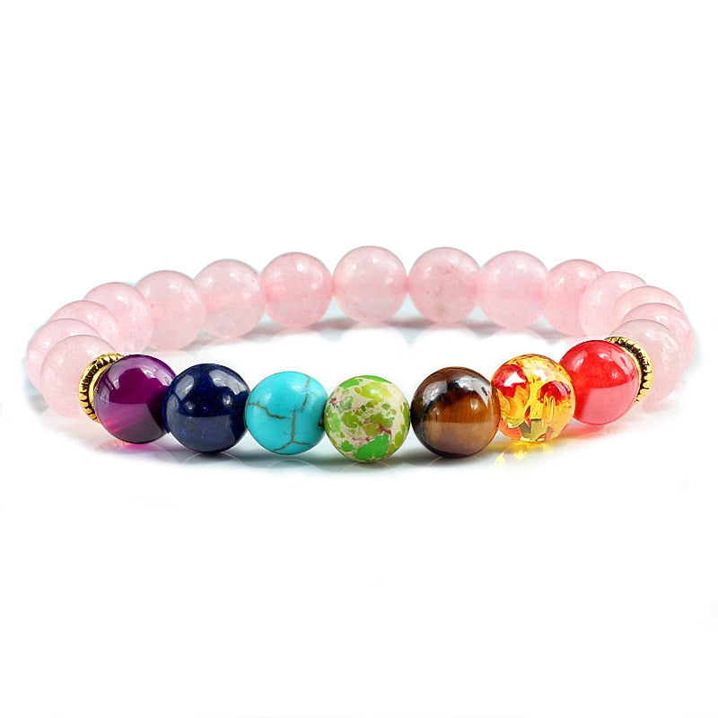 Beads Reiki Buddha Prayer Natural Stone Yoga Bracelet For Women