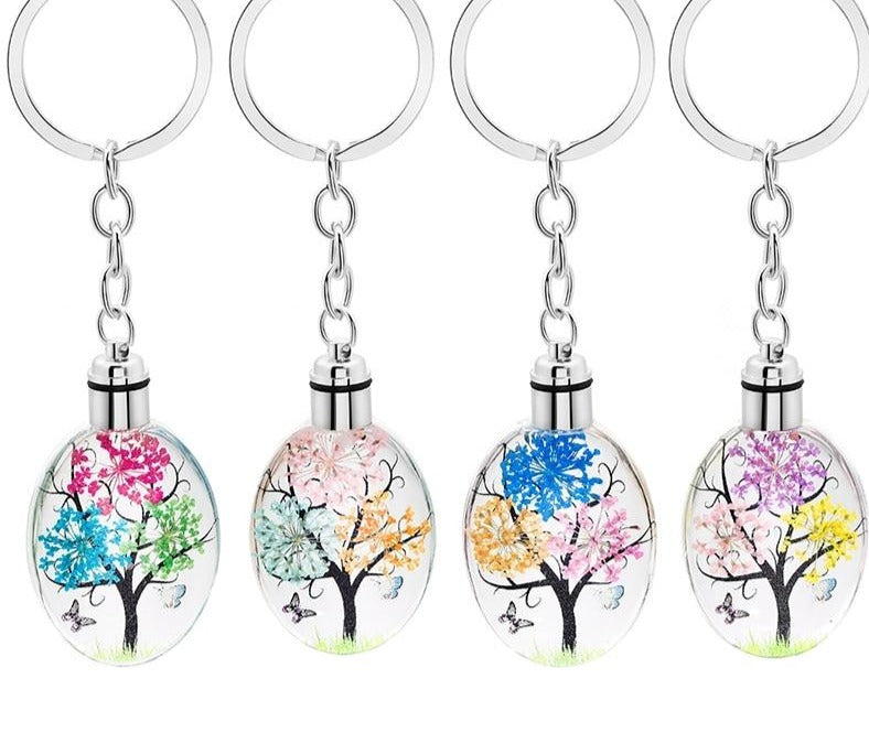Silver Color Tree Keyring