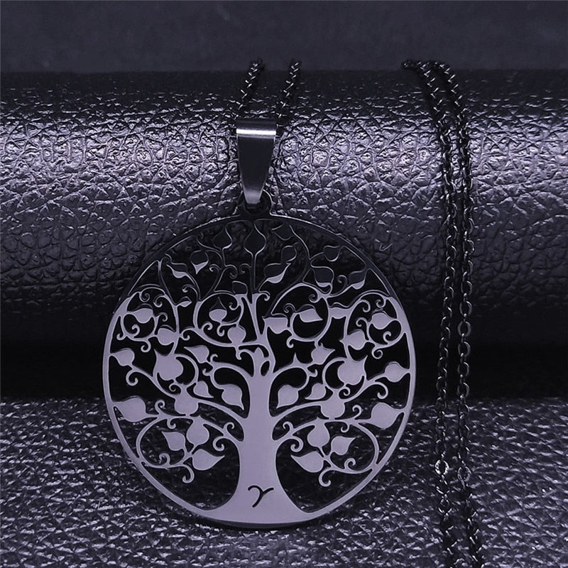 Tree of Life Stainless Steel Necklace