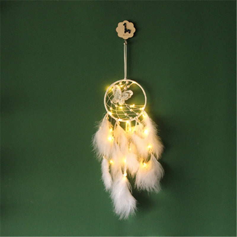 Indian Style Pink Unicorn Dreamcatcher Wind Chimes