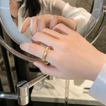 Luxury opal color opening Finger ring