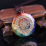 Orgonite Pendant Sri Yantra Necklace