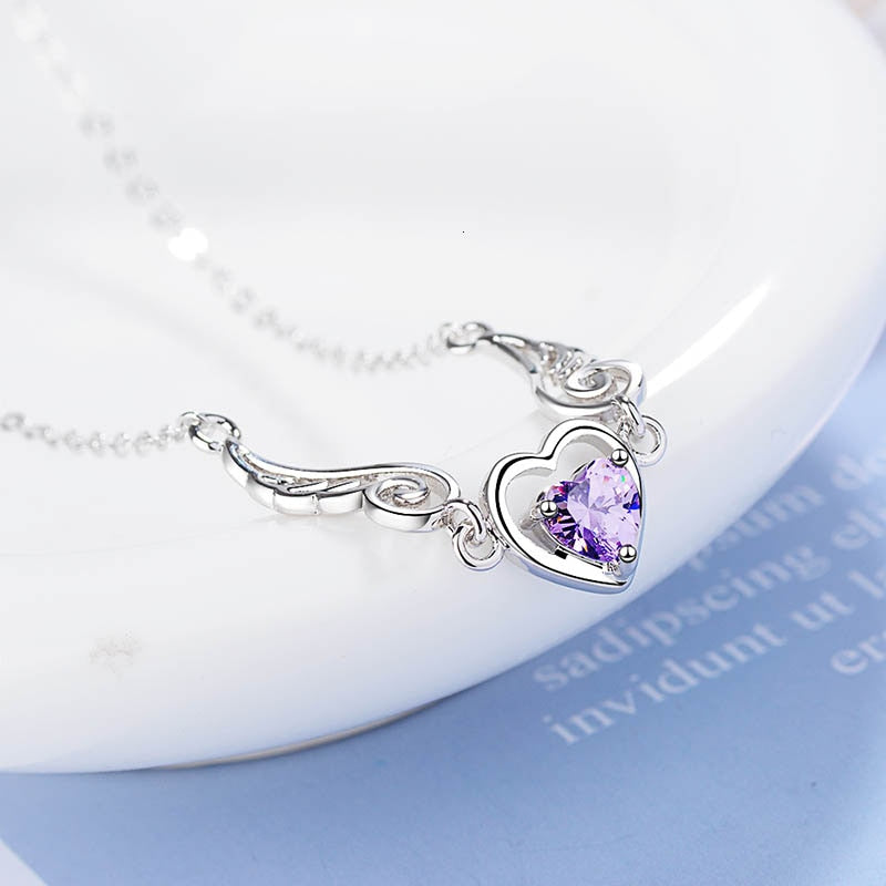 Amethyst Gemstones Pendants Necklace