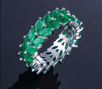 Zirconia Olive Branch Finger Ring