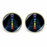 7 Chakra Reiki Photo Stud Earring