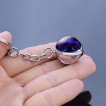 Glass Ball Keychain