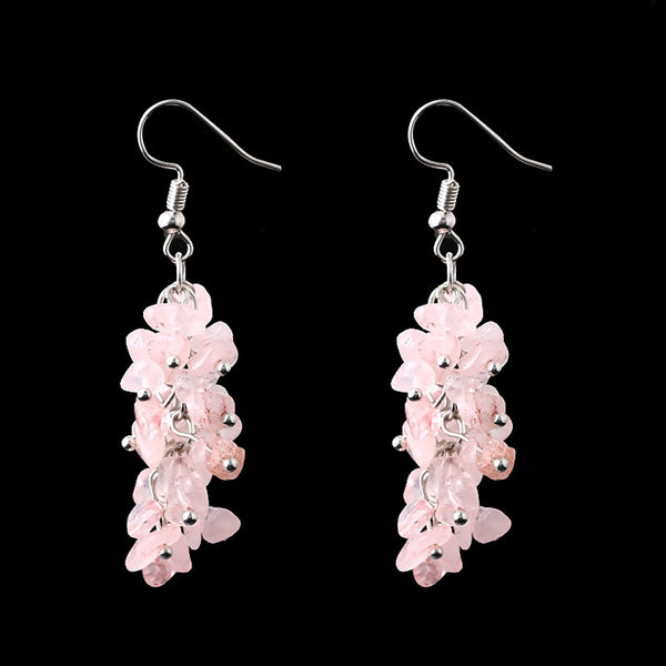 Crystal Quartz Dangle Earrings