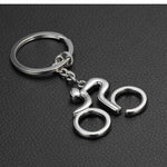 Bicycle Figure Keychain Keyring