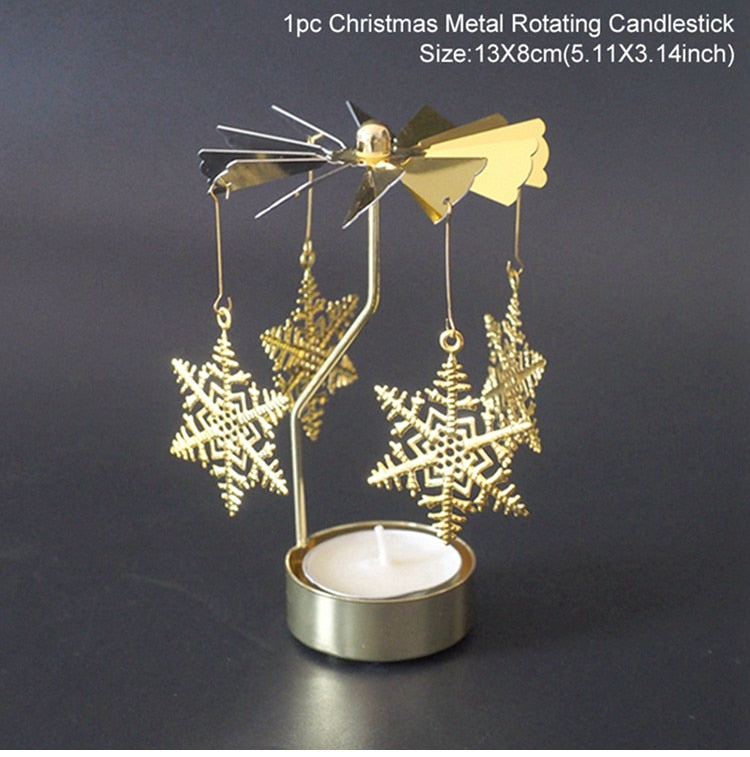 Metal Rotating Candle Holder