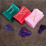 Western horoscope magic ritual candle Runes Enhance energy Herbal suction gold candles Wish Transit Candle for religious prayer