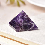 Natural Fluorite Crystal Pyramid Quartz Healing Stone