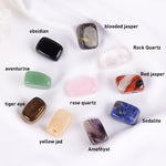 Natural Tumbled Stone 15-20mm Mix Rock And Quartz Rose Bead Chakra Healing Crystal