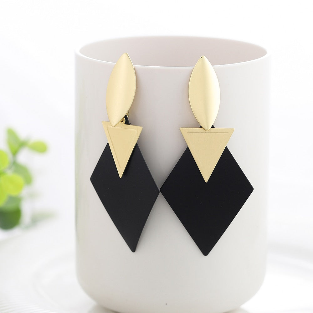 Circle Drop Earrings