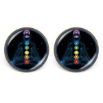 7 Chakra Reiki Photo Stud Earring