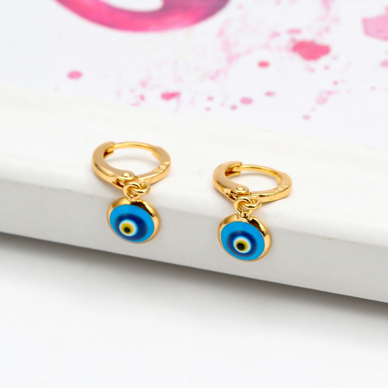 Turkish Evil Eye Drop Earrings